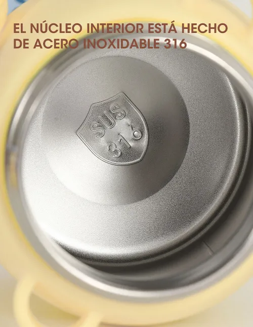 Botella Infantil 700Ml Sanrio Doble Capa Acero inoxidable y correa Varios Motivos - Imagen 4