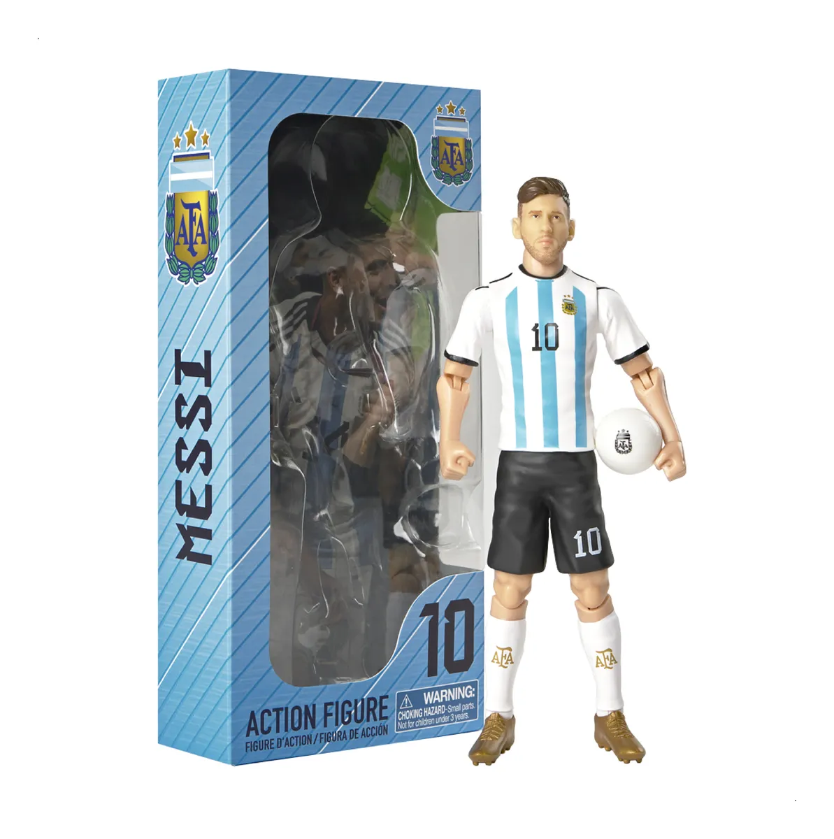 Muñeco Lionel Messi Articulado 20 cm Sockers Figura Futbol AFA - Imagen 7