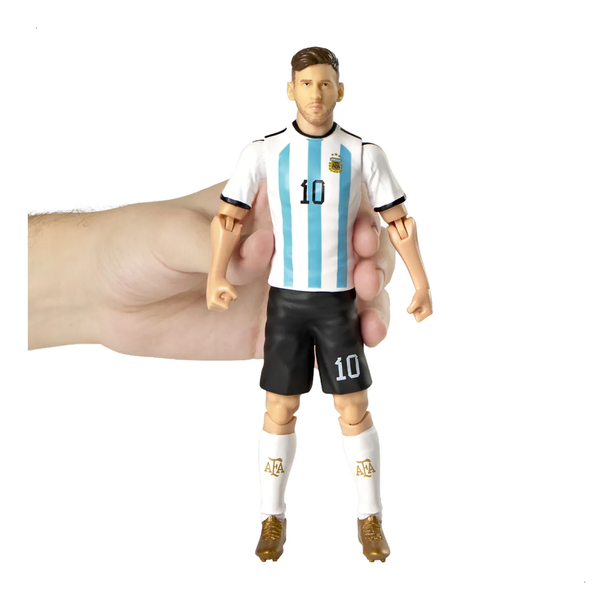 Muñeco Lionel Messi Articulado 20 cm Sockers Figura Futbol AFA - Imagen 4