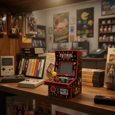 Mini Consola Retro Tetris Arcade de Jueguete